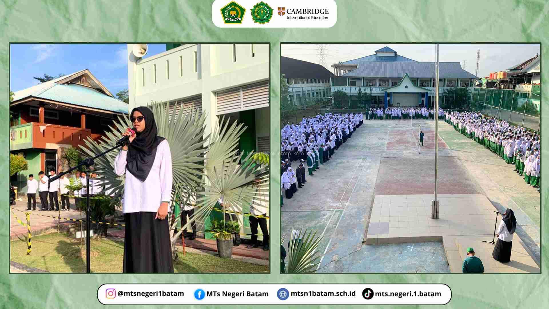 Upacara Bendera MTsN 1 Batam Tekankan Disiplin dan Ketertiban Menjelang Pentas Seni