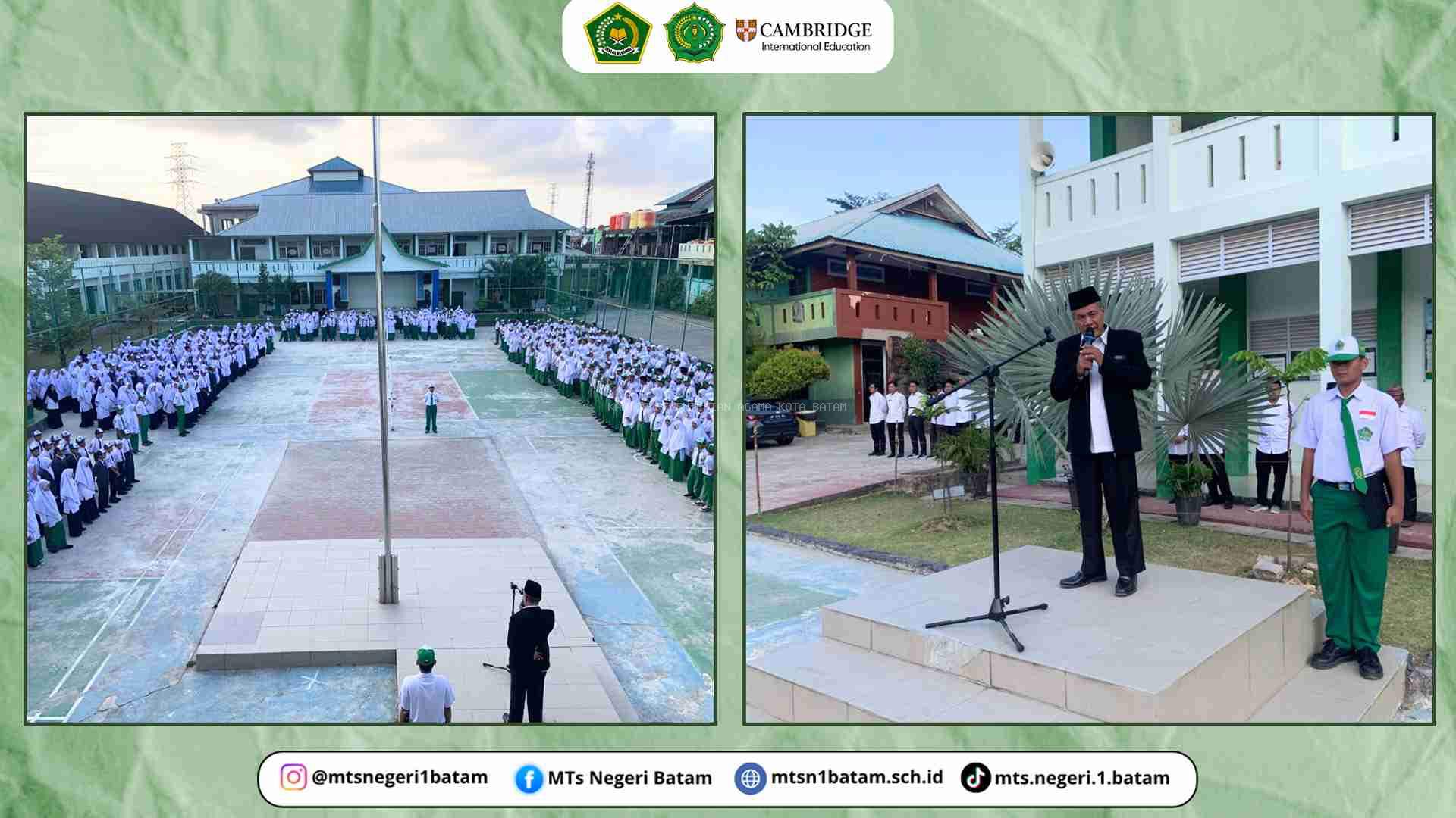Upacara Bendera MTsN 1 Batam Tekankan Akhlak Mulia dan Anti Perundungan