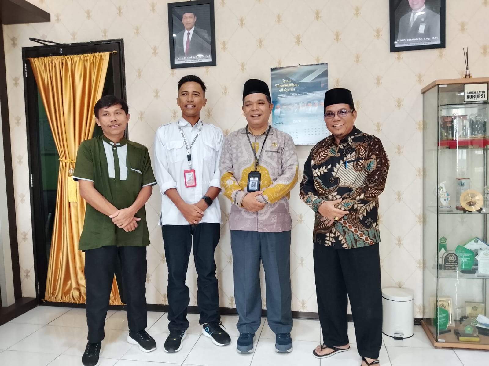 Perkuat Syiar Islam, Kepala Kemenag Batam Terima Kunjungan Silaturahmi Radio Seila 104.3 FM