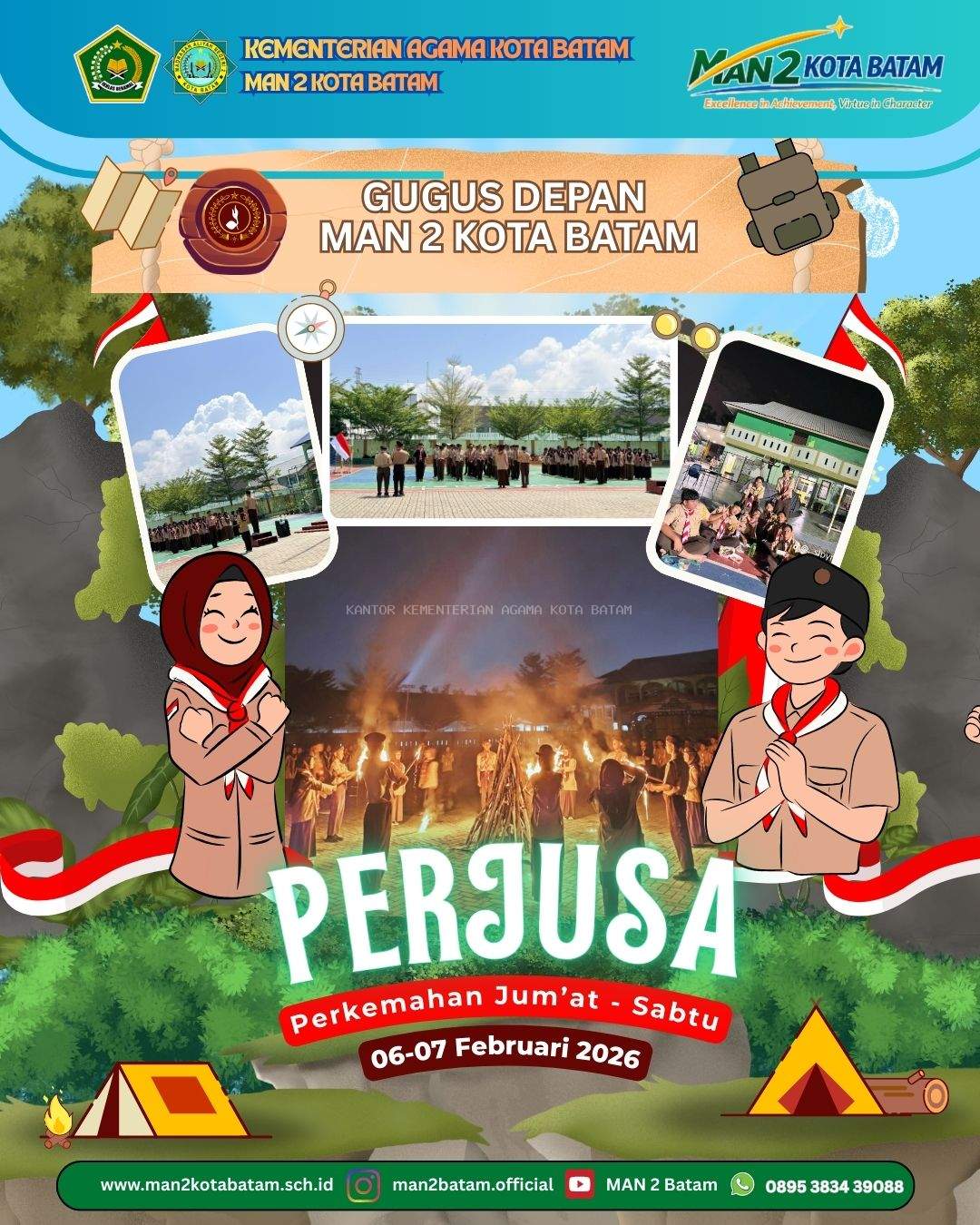 MAN 2 Kota Batam : PERJUSA (Perkemahan Jum'at-Sabtu) GUDEP MAN 2 BATAM