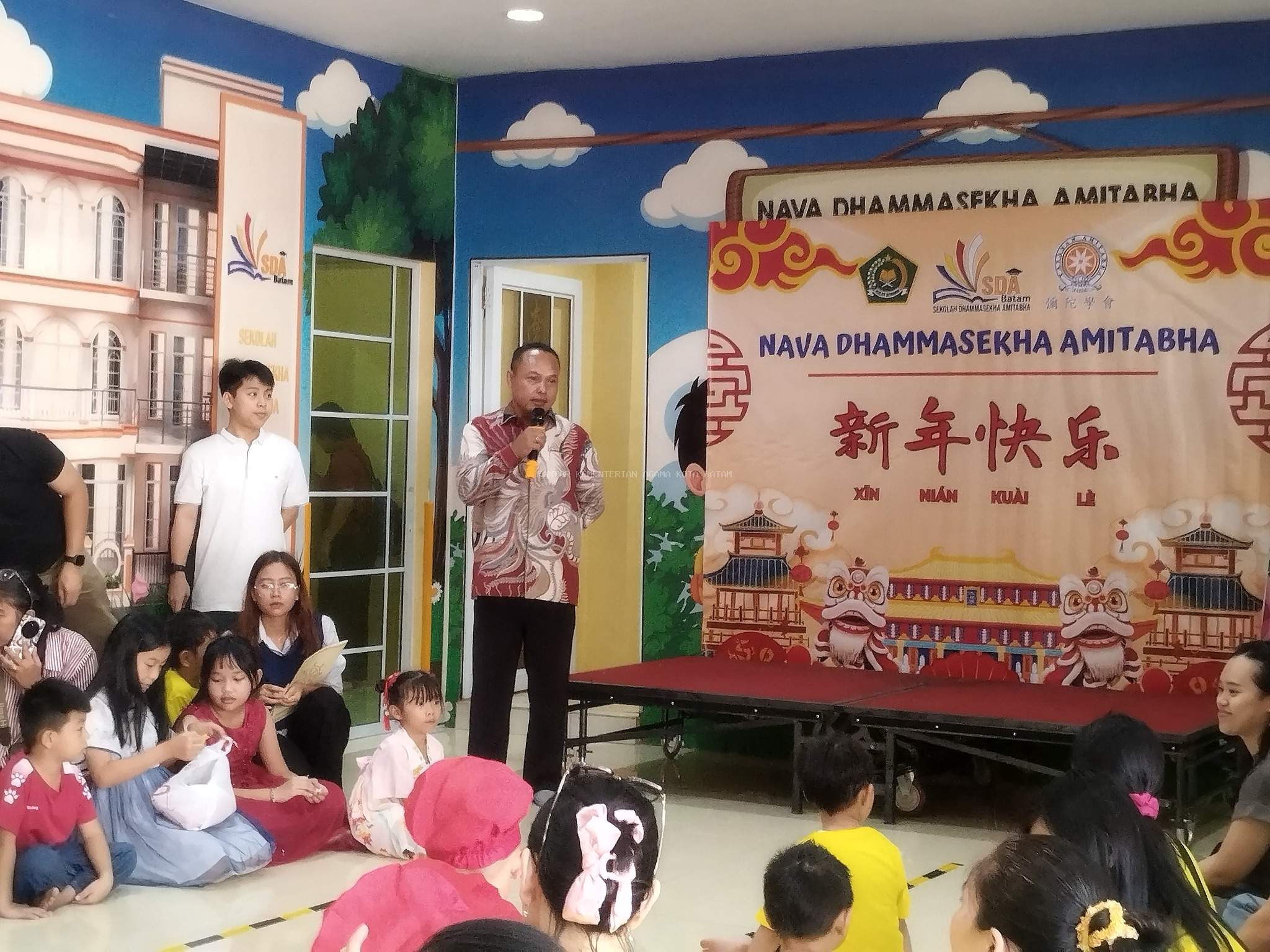 Pembukaan Market Day Sekolah Dhammasekha Amitabha Batam Berlangsung Meriah