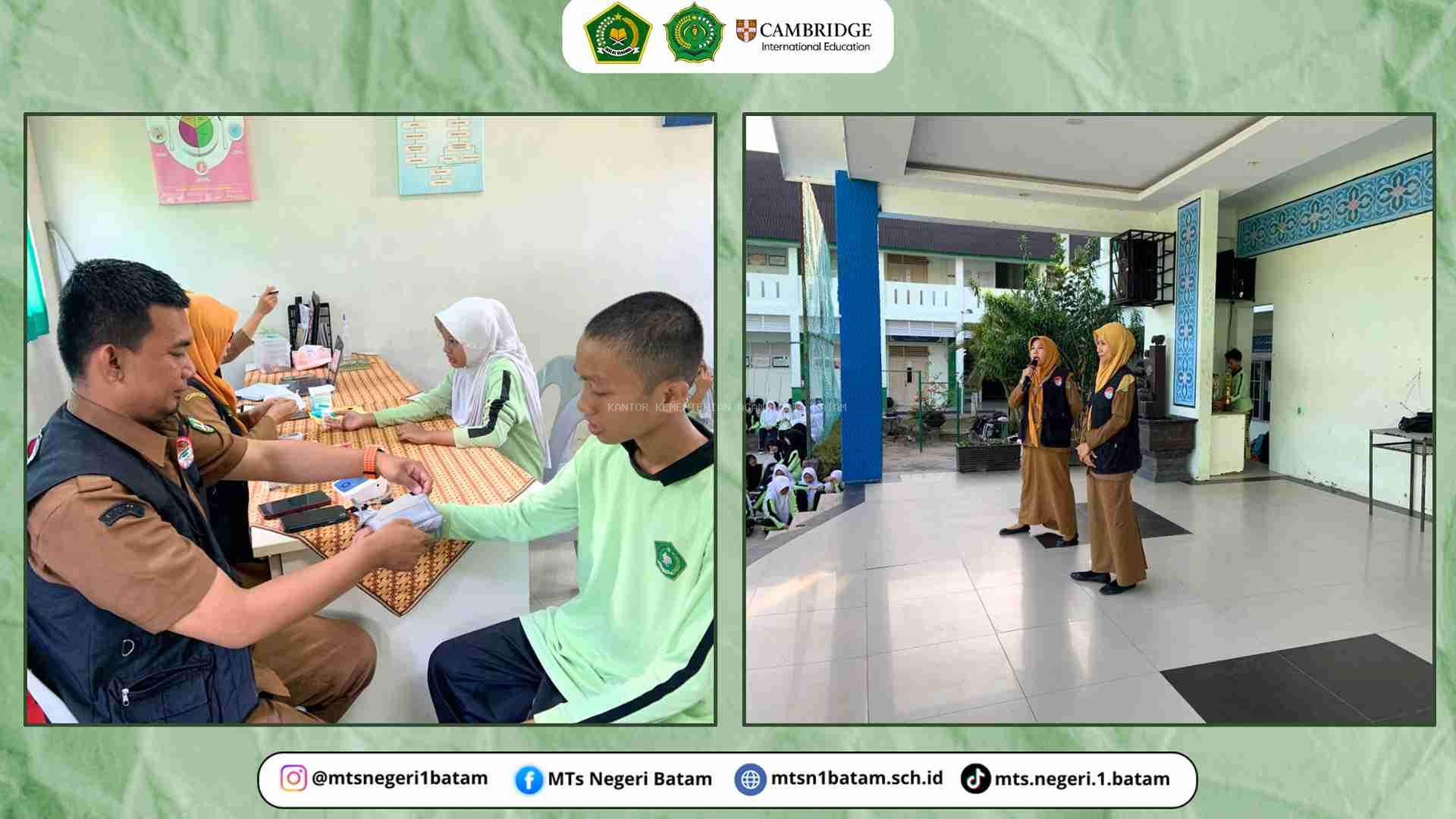 Puskesmas Tanjung Buntung Berikan Edukasi Kesehatan Reproduksi di MTsN 1 Batam