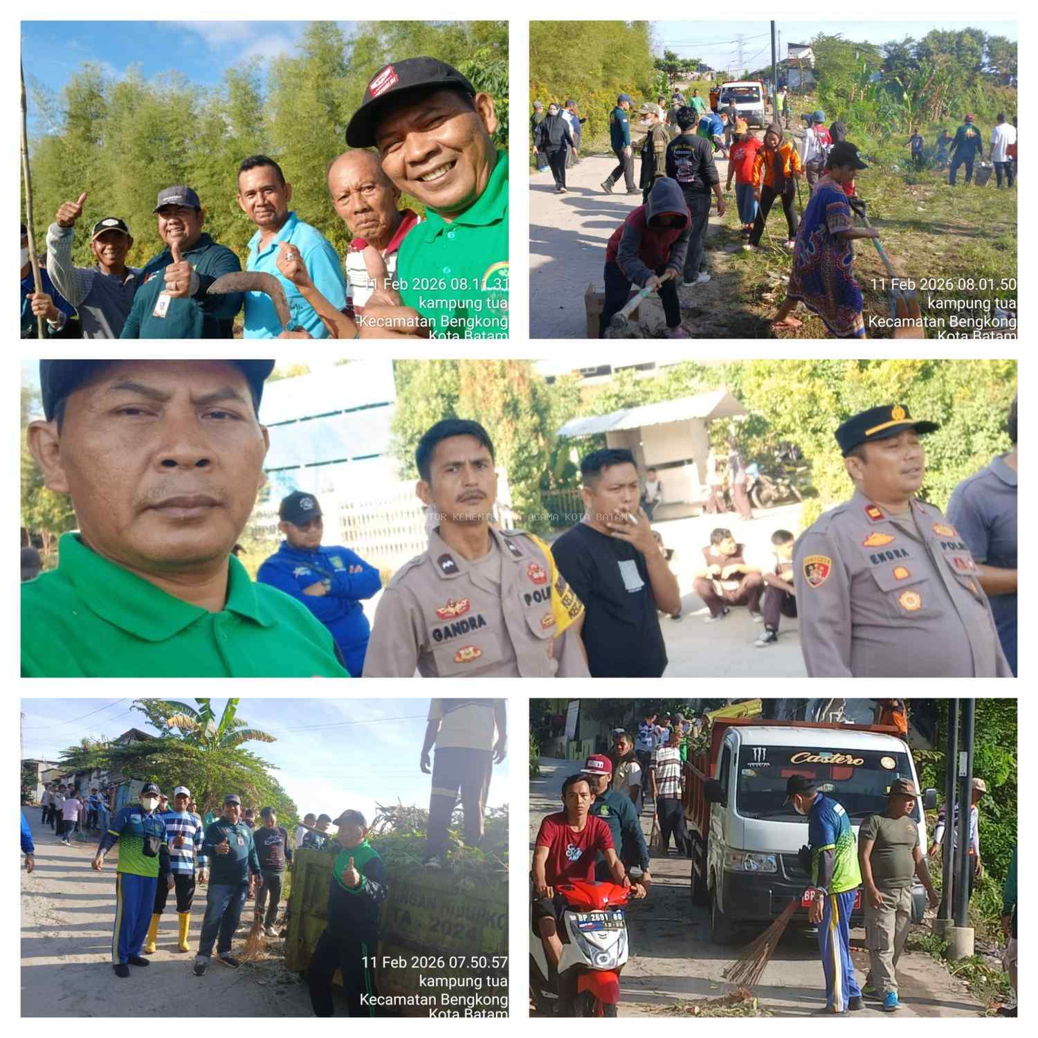 Sinergi Lintas Sektoral, Puluhan Elemen Masyarakat Bengkong Gelar Aksi Bersih Lingkungan