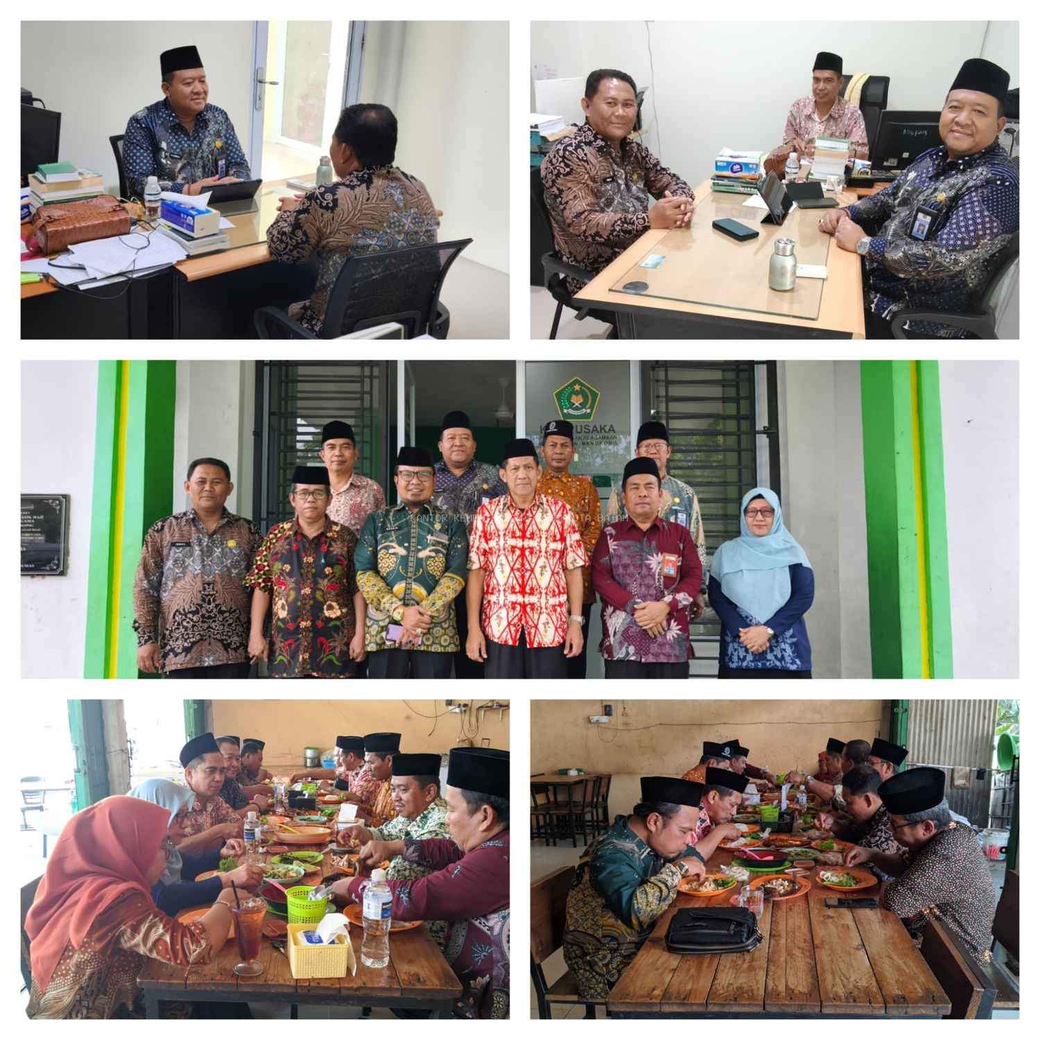 Perkuat Kinerja dan Silaturahmi, Kasubbag TU Kemenag Batam Kunjungi KUA Bengkong
