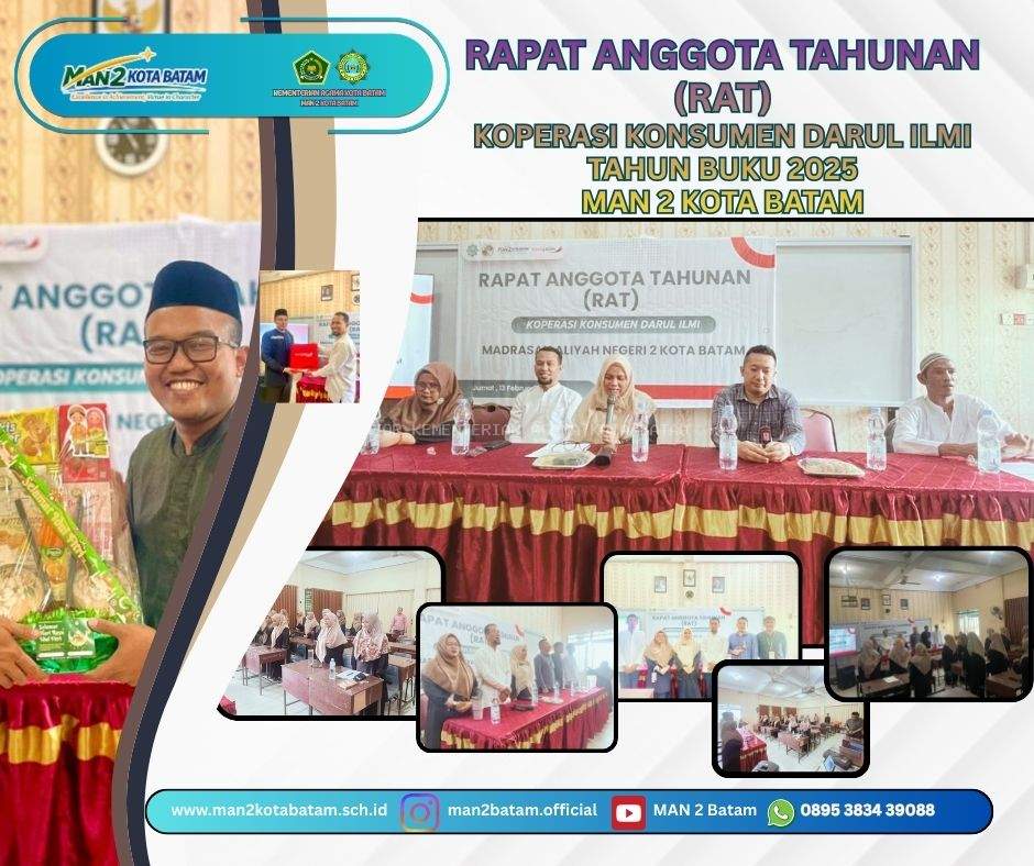 Rapat Anggota Tahunan Koperasi Konsumen Darul Ilmi MAN 2 Kota Batam