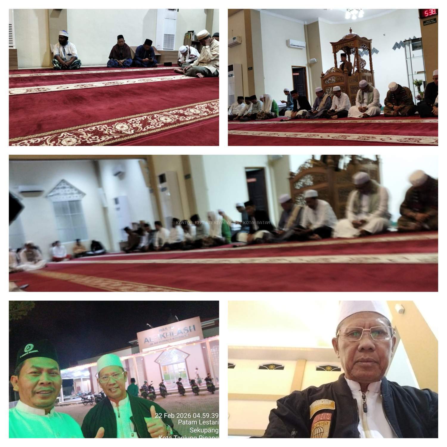 Perkuat Ukhuwah, KUA Bengkong Hadiri Suling Kemenag Batam di Masjid Al-Ikhlas Sekupang