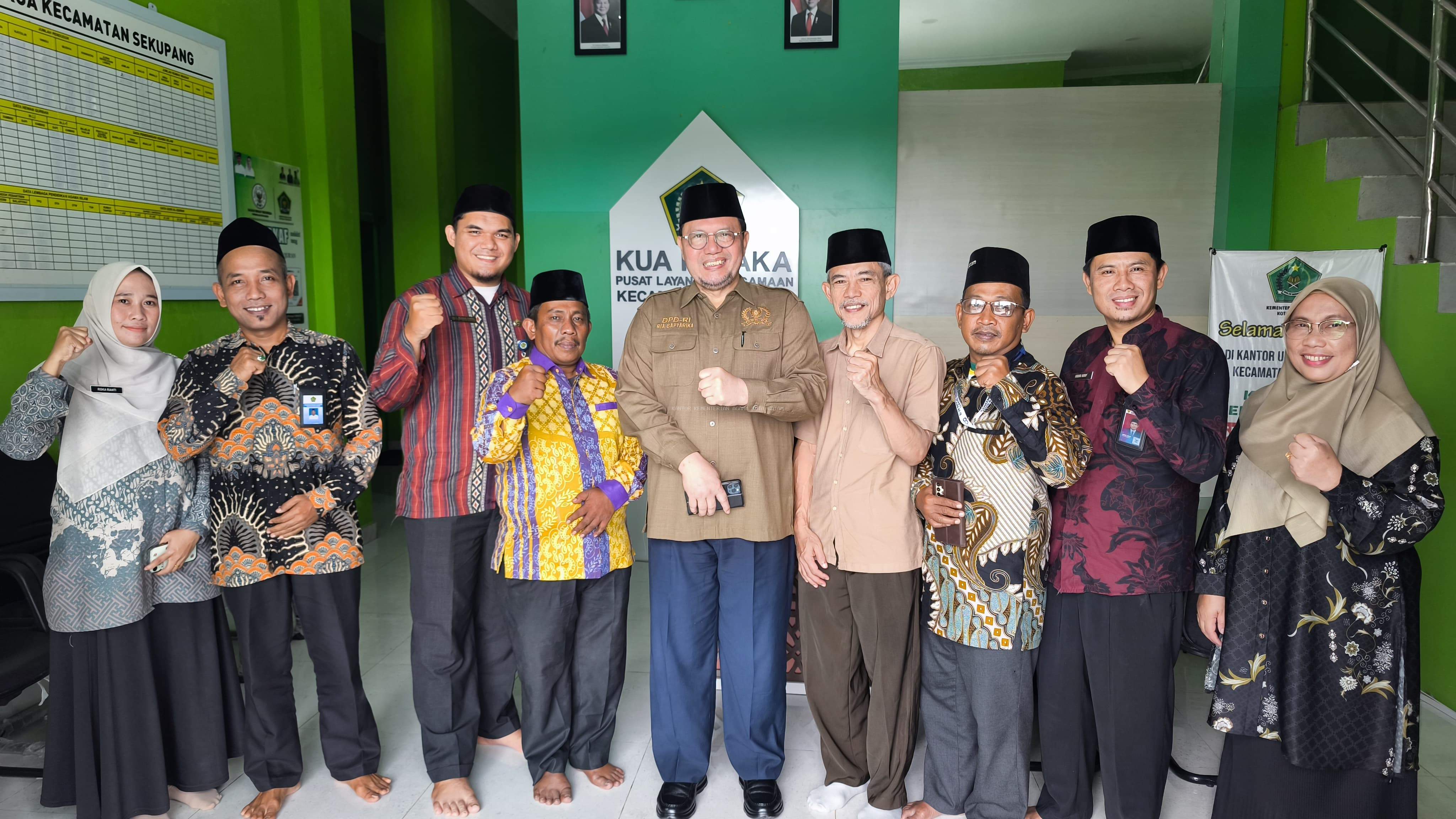 Perkuat Sinergi dan Infrastruktur, Anggota DPD RI Ria Saptarika Sambangi KUA Sekupang