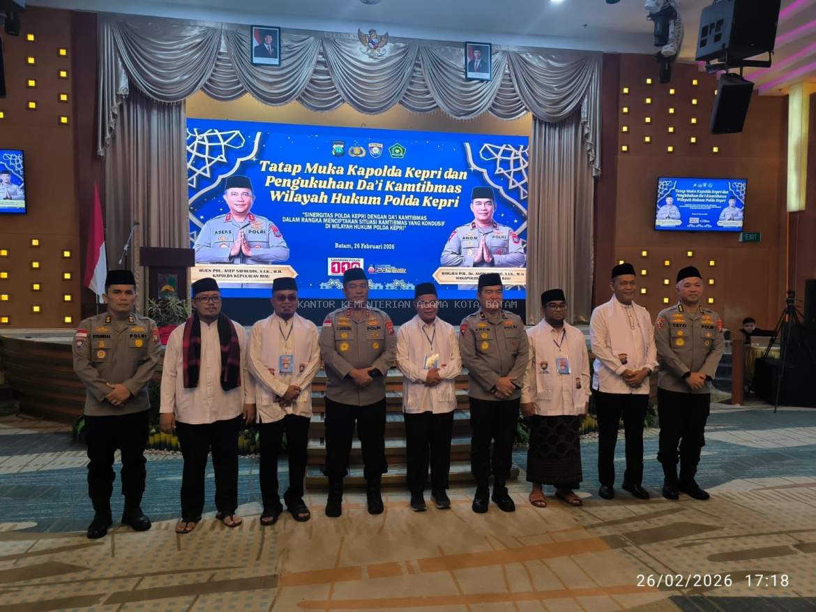 Sinergi dengan Kemenag, Kapolda Kepri Lantik Dai Kamtibmas