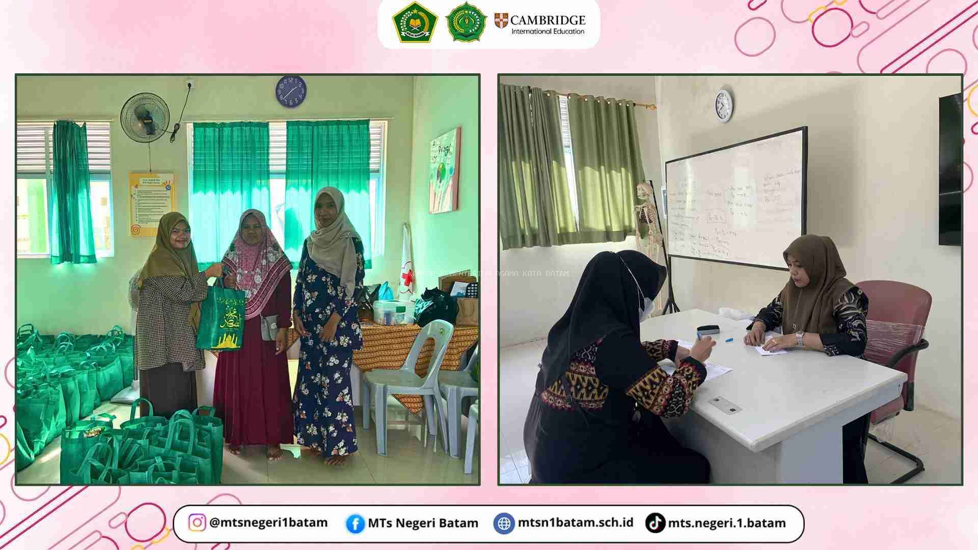 MTsN 1 Batam Salurkan Zakat Profesi dan Santunan bagi Peserta Didik Yatim dan Tidak Mampu