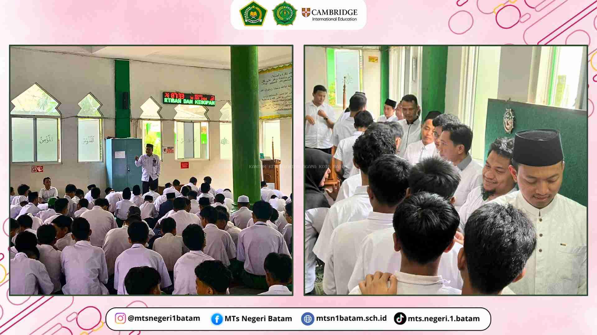 Pererat dan Hangatkan Silaturahmi, MTsN 1 Batam Laksanakan Rangkaian Halal Bihalal
