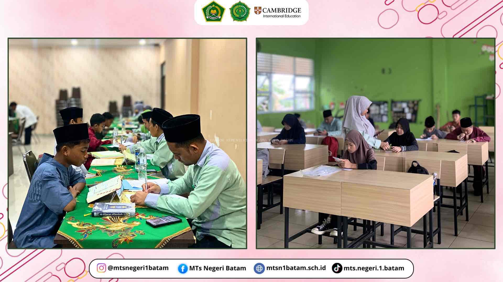 Pelaksanaan Tes PMBM Program Asrama MTsN 1 Batam Berlangsung Lancar