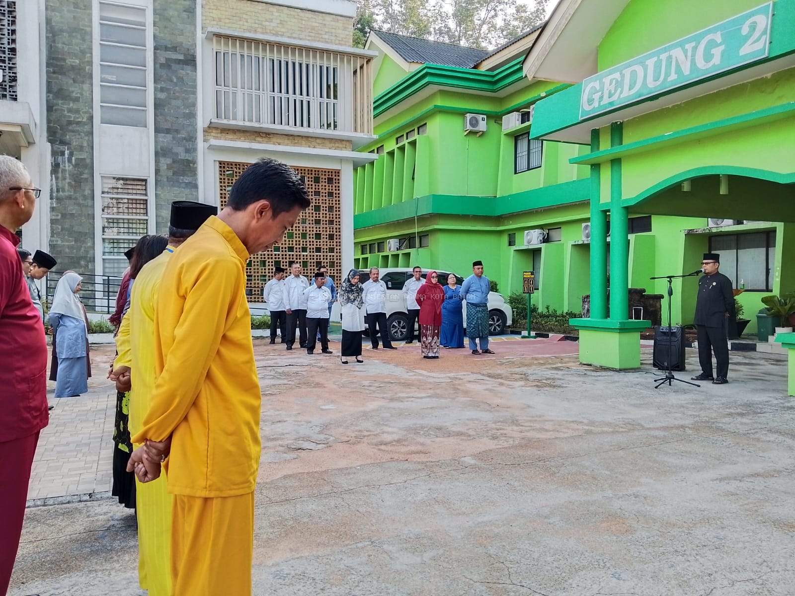 Kasubbag TU Kemenag Batam Pimpin Apel Pagi, Ajak ASN Sukseskan MTQH XXXIV Tingkat Kota Batam dan Doakan Jemaah Haji