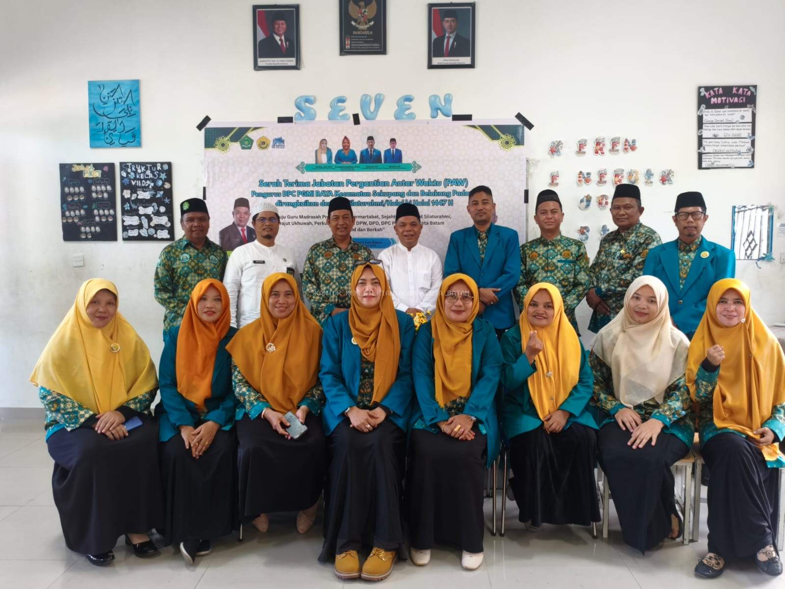 Budi Dermawan Hadiri Sertijab PAW PGMI Raya dan Halal Bihalal di MTsN 2 Batam