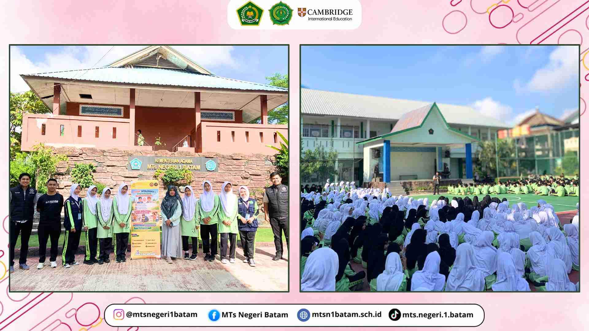 Sosialisasi Pencegahan Intoleransi dan Radikalisme Dilaksanakan di MTsN 1 Batam
