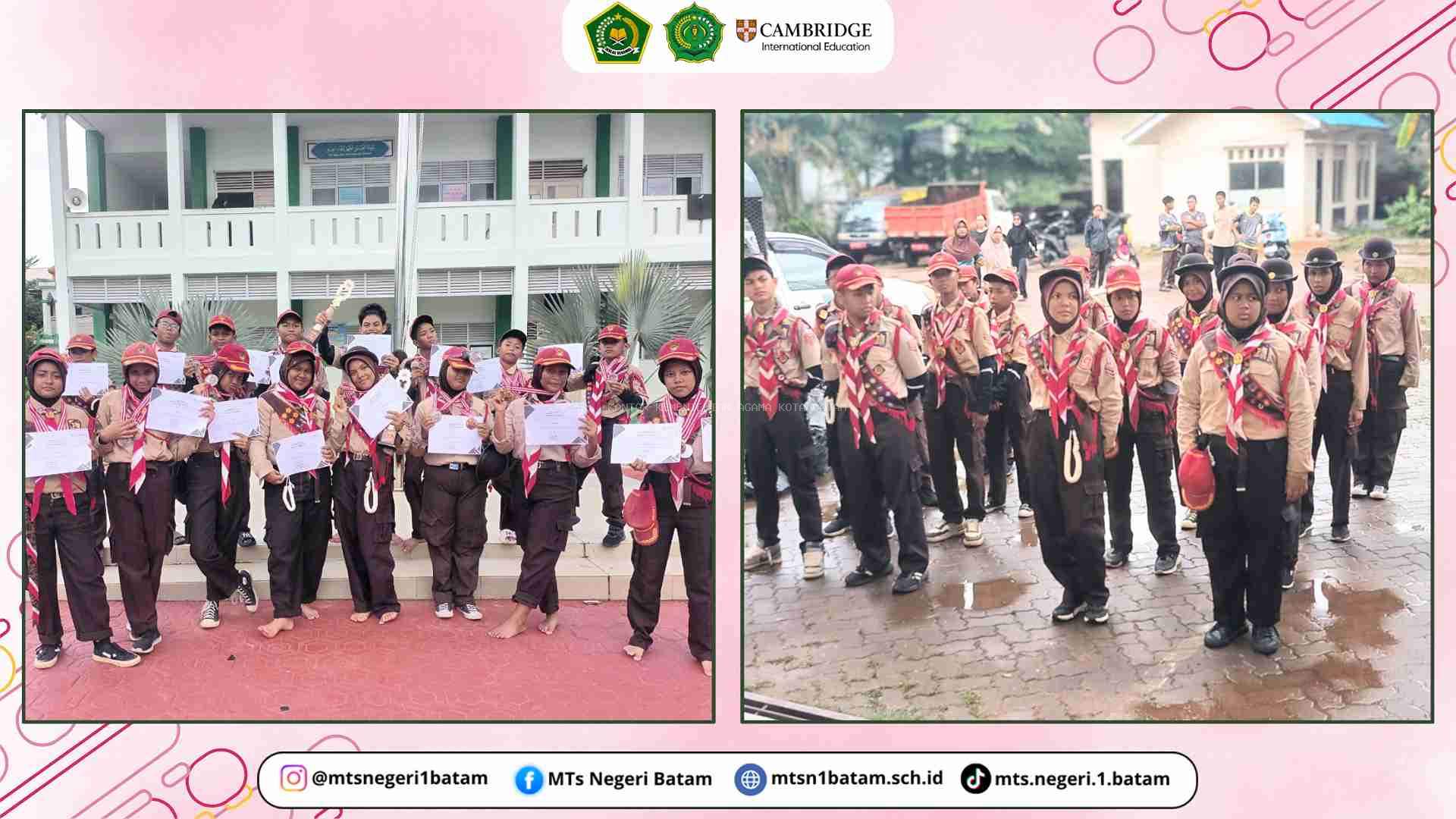 Pramuka MTsN 1 Batam Meraih Prestasi di Lomba Tingkat II Kecamatan Bengkong
