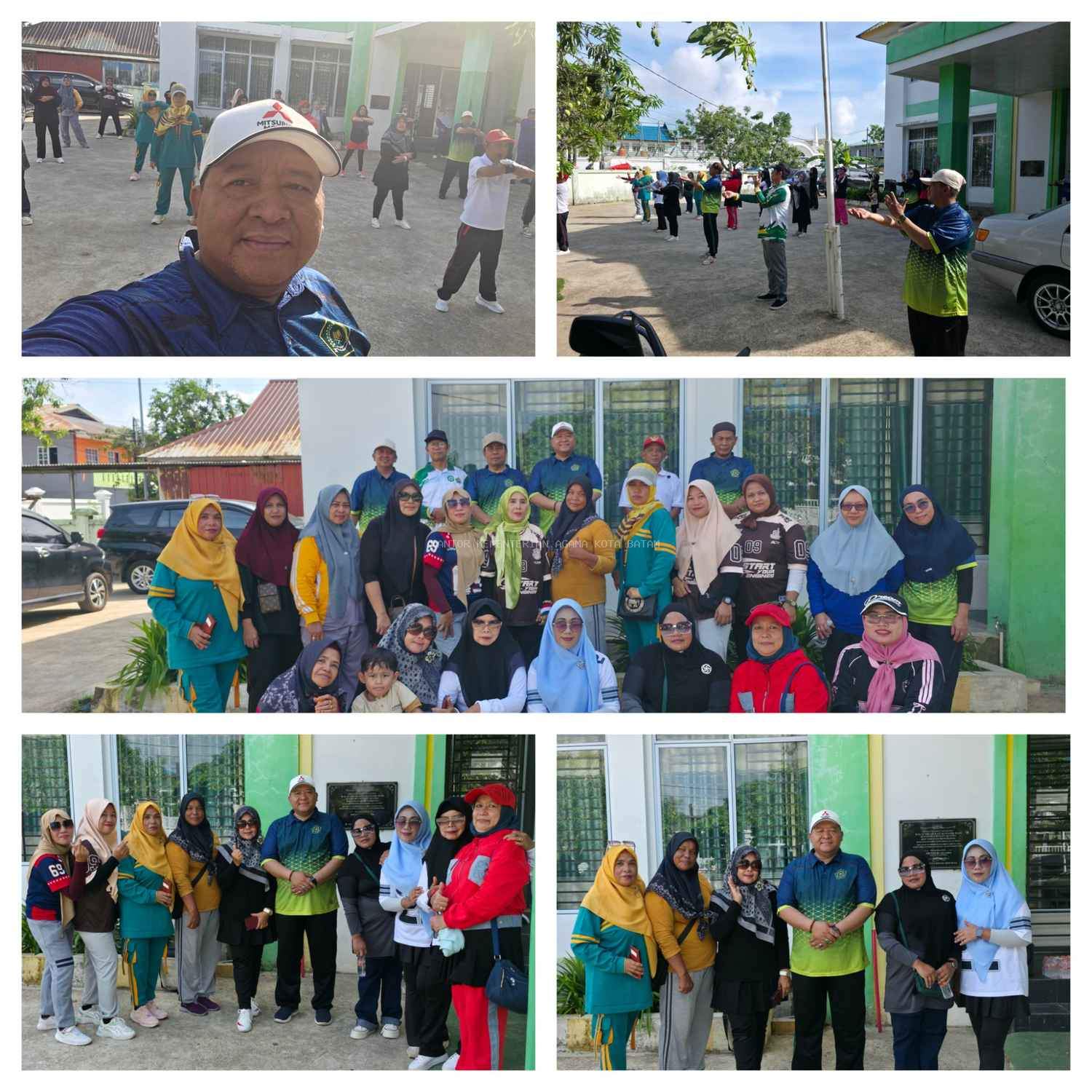 Pegawai KUA Bengkong Jaga Stamina Lewat Senam Kebugaran Bersama Sanggar SSSR