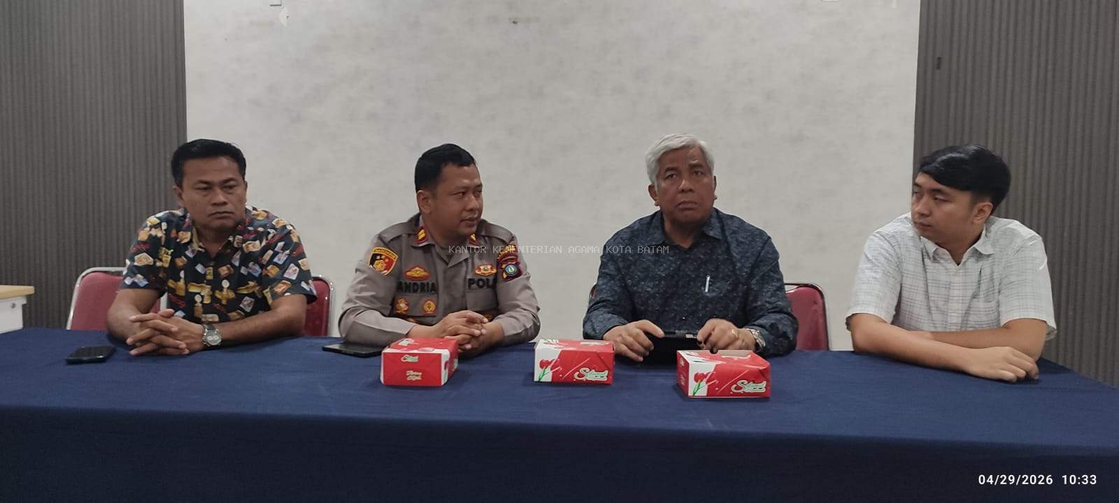 Penyuluh Agama Kristen Seksi Urusan Agama Kristen.  Perkuat Sinergi dan KAMTIBMAS, Penyuluh Agama Kristen Bersama BKAG Kunjungi Polsek Batu Ampar