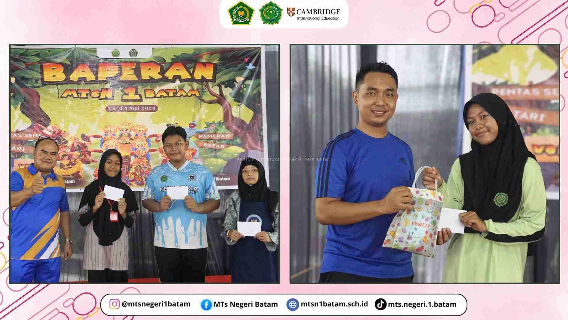 Penutupan BAPERAN Vol. 3 MTsN 1 Batam Berlangsung Meriah dan Penuh Makna