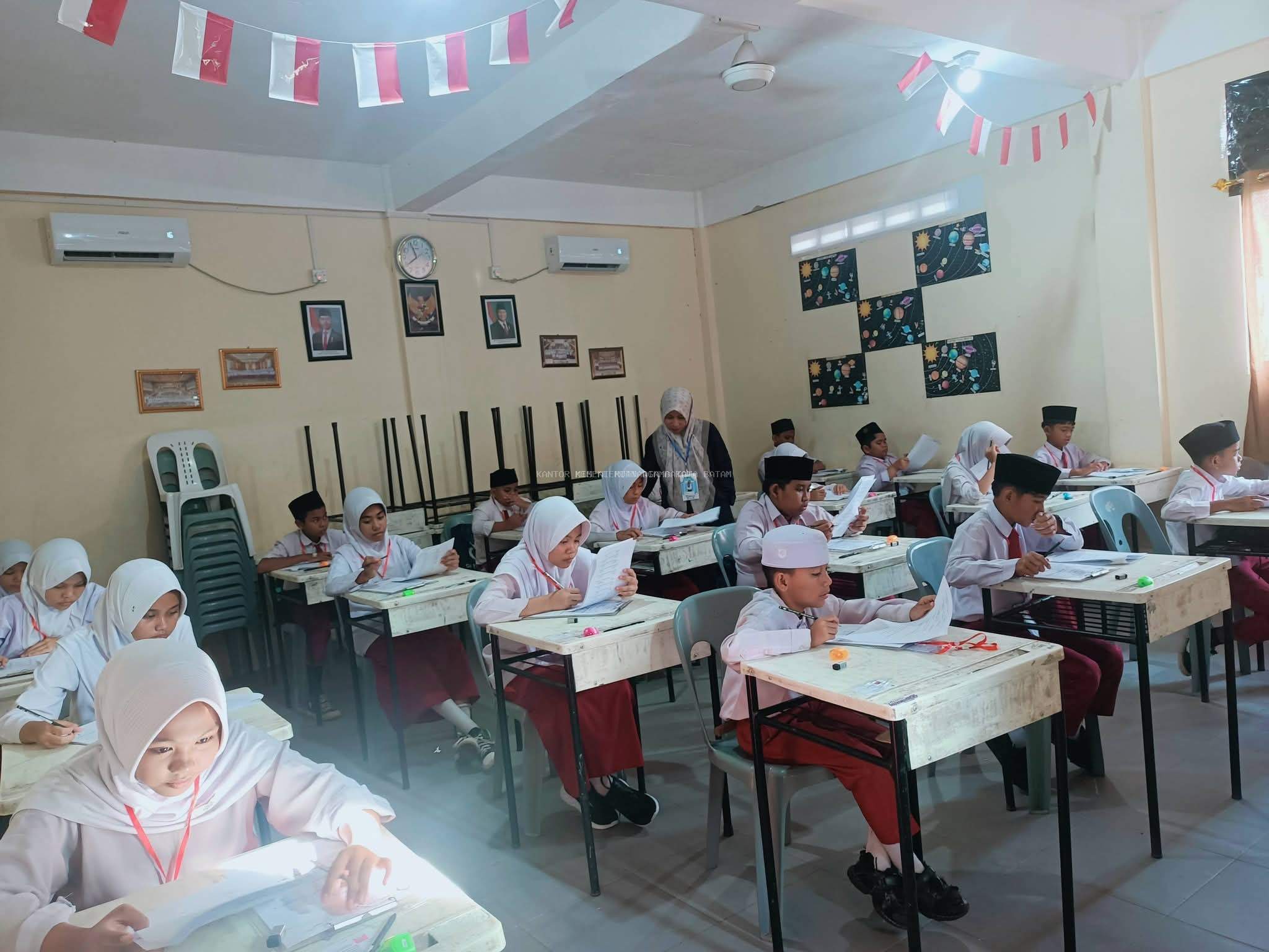 Pelaksanaan Hari Keempat Ujian Madrasah di MIS Al-Muttaqiin Tanjung Uma Batam Tahun Pelajaran 2025/2026
