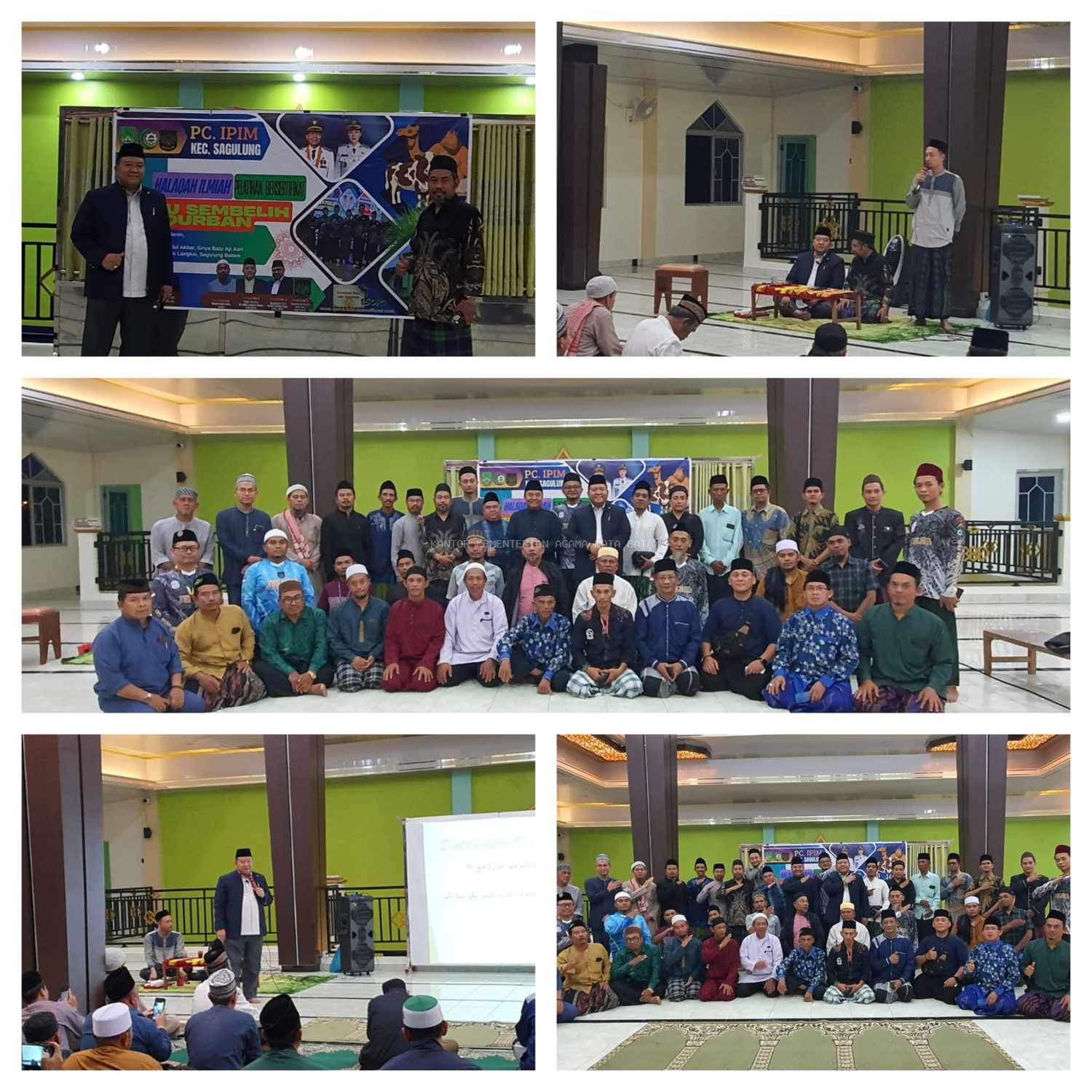 Bekali Imam Masjid, PC IPIM Sagulung Gelar Halaqoh Ilmiah Tata Cara Penyembelihan Kurban