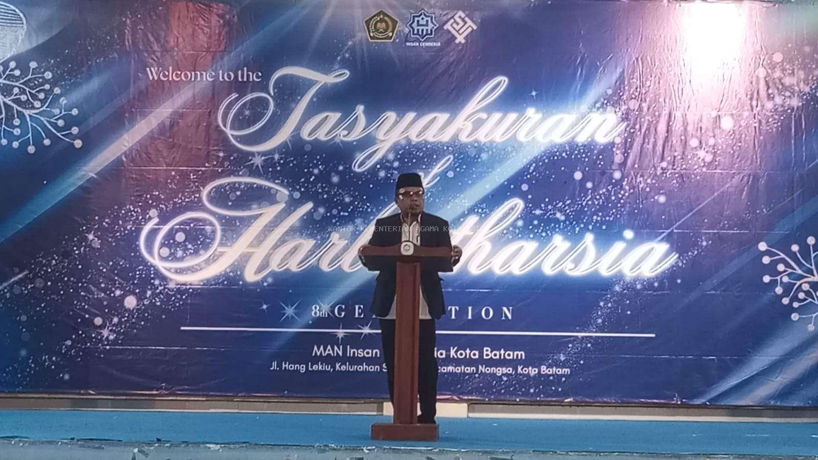 Plh. Kakankemenag Kota Batam Hadiri Tasyakuran Angkatan VIII MAN IC Batam: "Utamakan Adab di Atas Ilmu"
