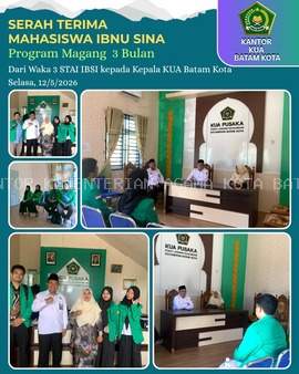 KUA Batam Kota Terima Mahasiswa Magang STAI Ibnu Sina Batam