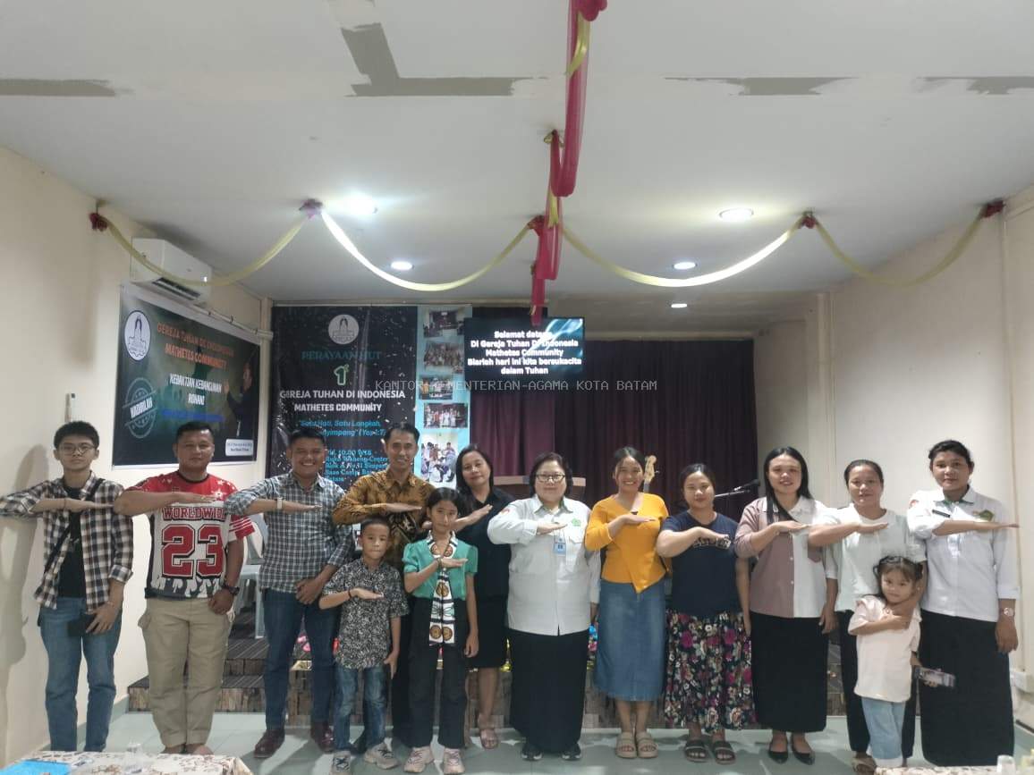 Perkuat Pembinaan Umat, Kemenag Batam Sambangi GTDI Mathetes Community