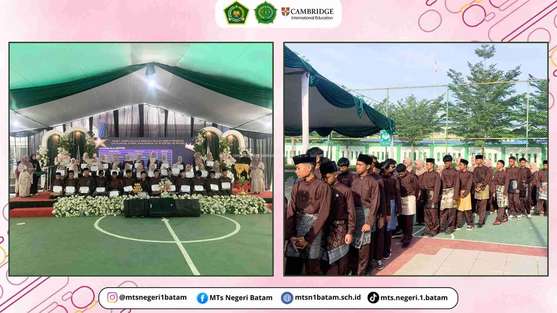 Perpisahan Kelas IX MTsN 1 Batam Tahun Ajaran 2025/2026 Berlangsung Khidmat dan Meriah