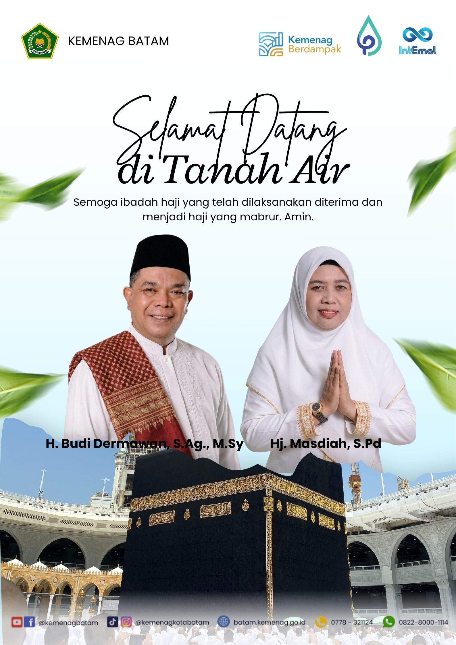 Suasana Haru Warnai Kedatangan Kloter Pertama Jamaah Haji di Embarkasi Batam