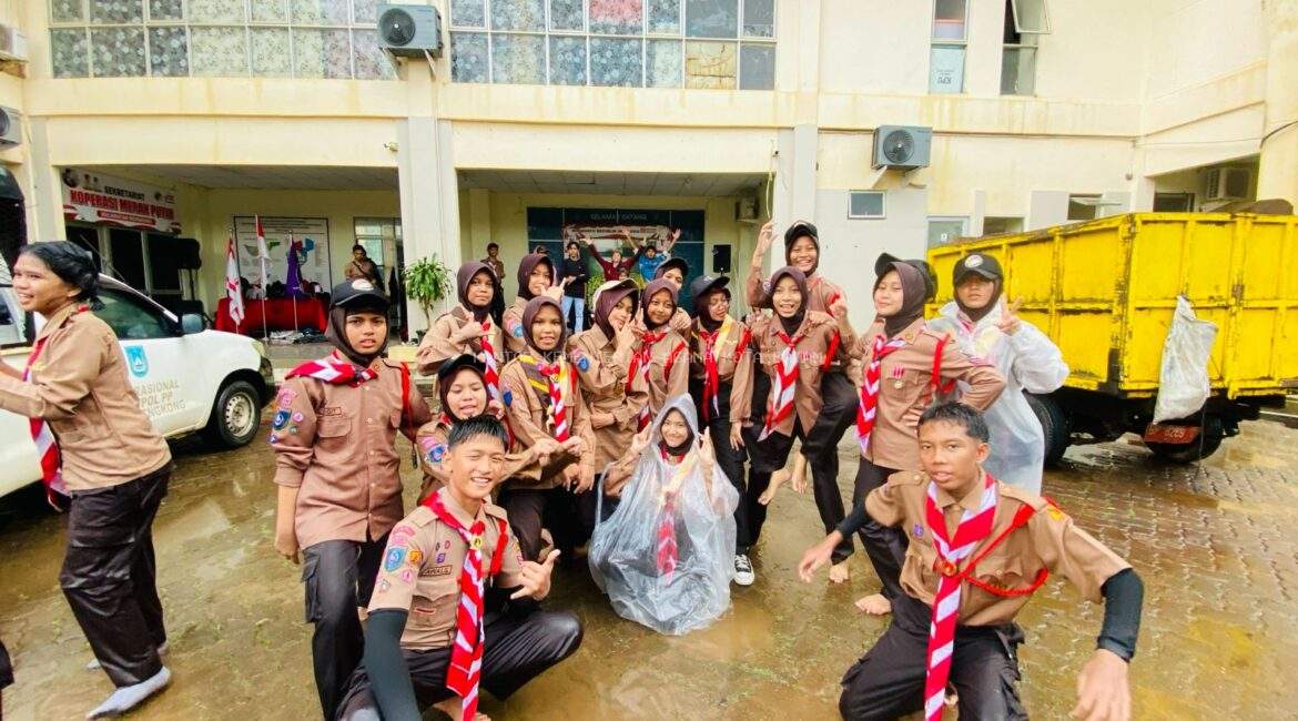 Semangat Kepramukaan Warnai Kegiatan Tapak Merah Kwarran Bengkong 2026