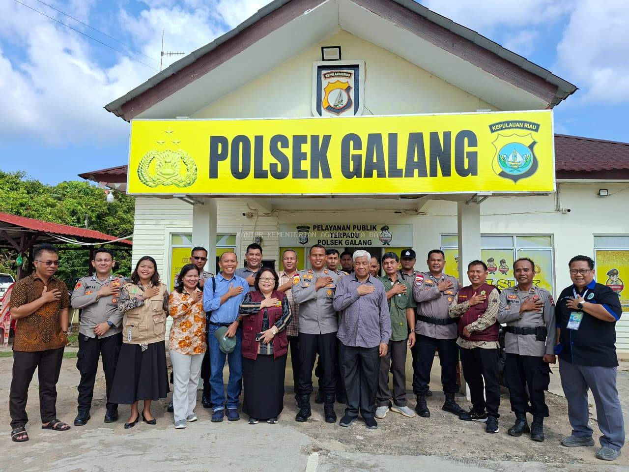 Perkuat Deteksi Dini Kerukunan, BKAG dan Kemenag Batam Jalin Koordinasi dengan Polsek Galang
