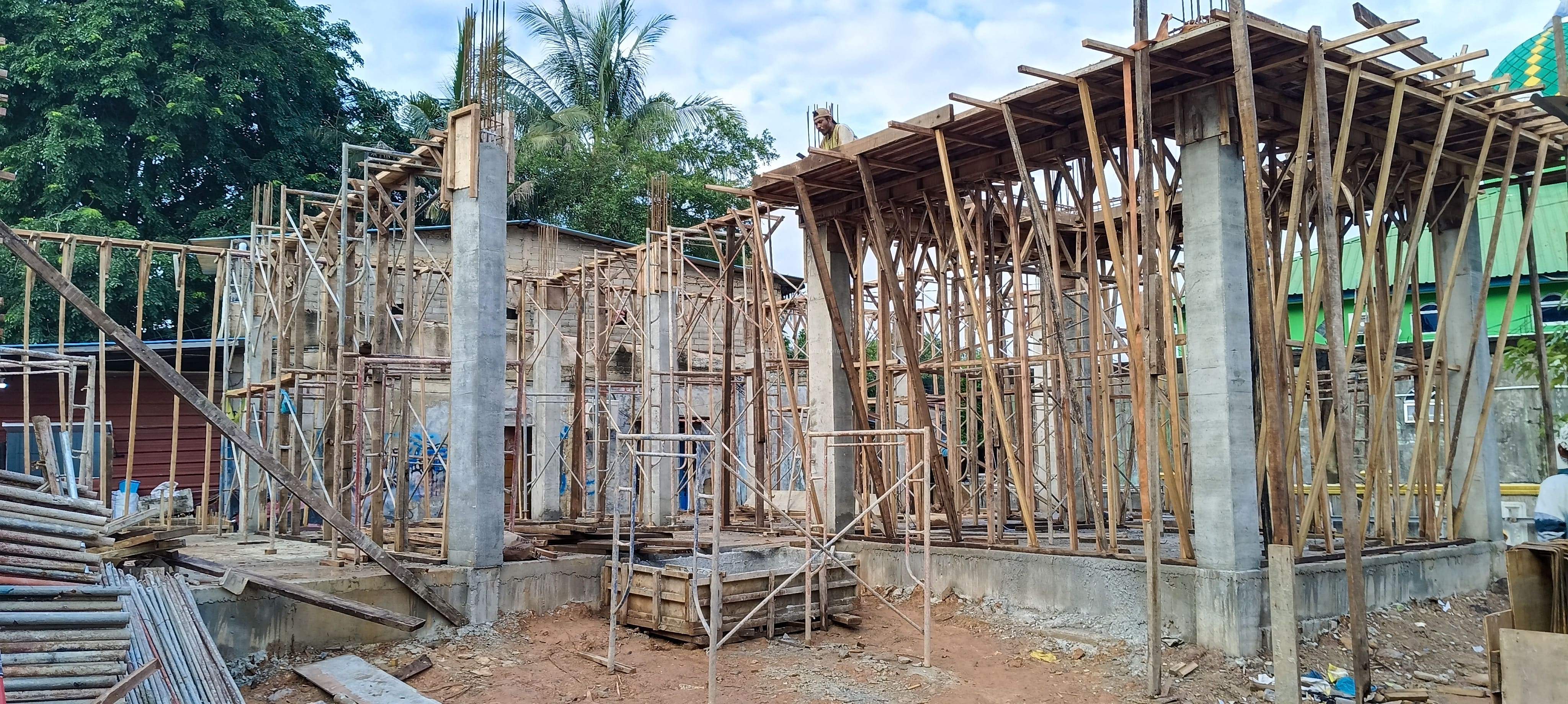 Progres  Pembangunan KUA Batu Aji Capai Tahap Pondasi dan Cor Tiang 