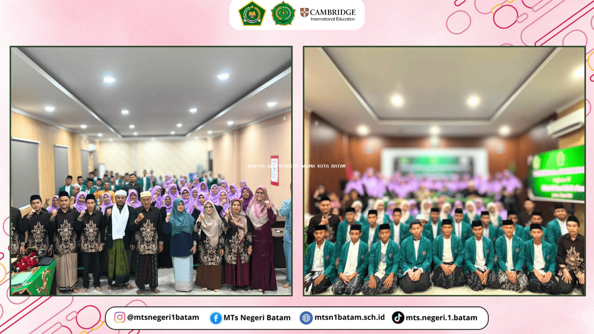 Tasyakuran dan Penyerahan Santri Angkatan IV Ma'had Al Manar MTsN 1 Batam Berlangsung Khidmat