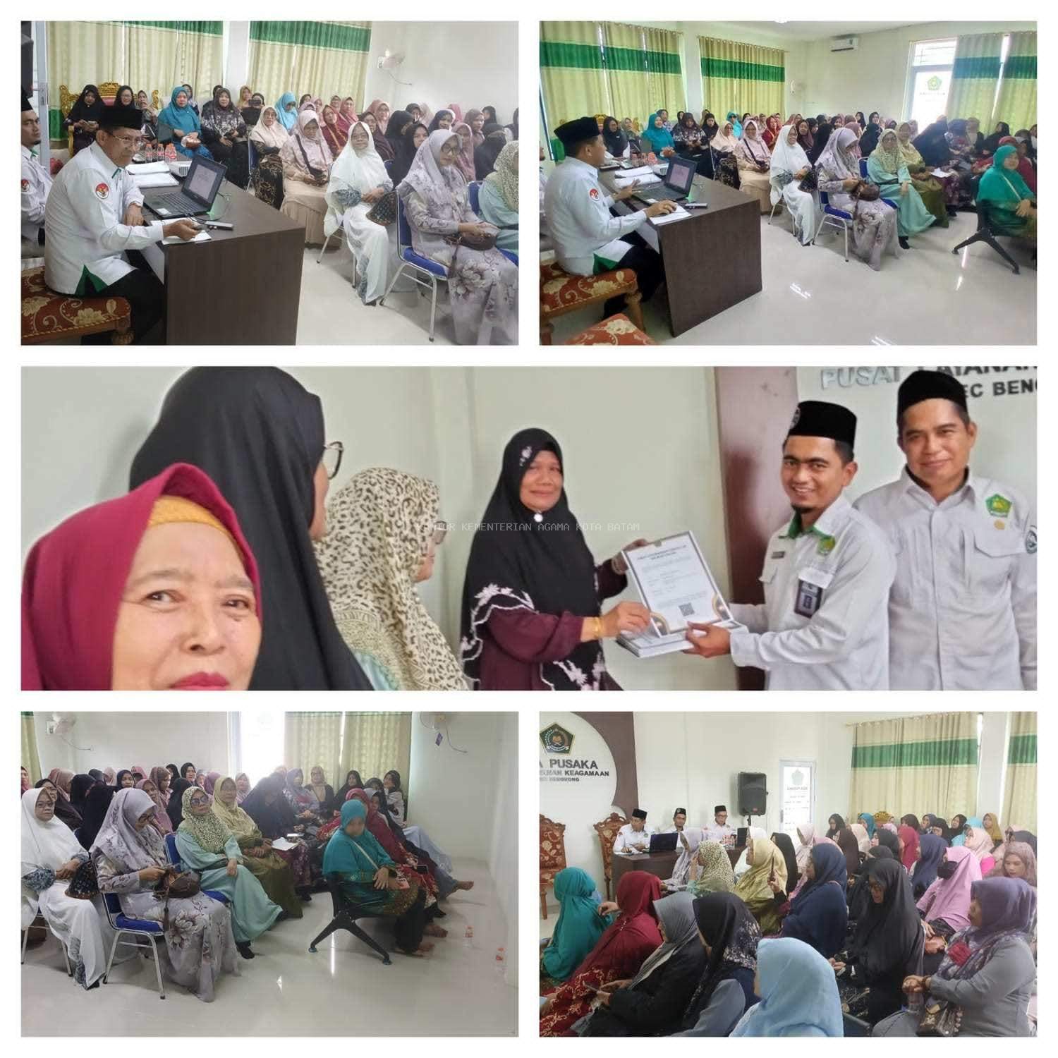 KUA Bengkong Sosialisasikan PMA Nomor 19 Tahun 2019, Perkuat Legalitas dan Tata Kelola Majelis Taklim