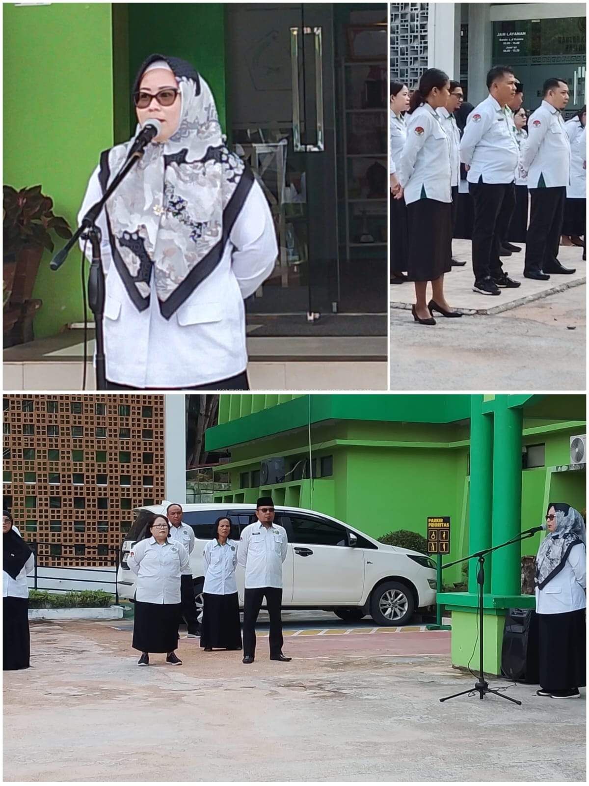 Pimpin Apel Pagi, Magdalena Silfia Soroti Lonjakan Pelayanan Legalisir Dokumen di Kemenag Batam