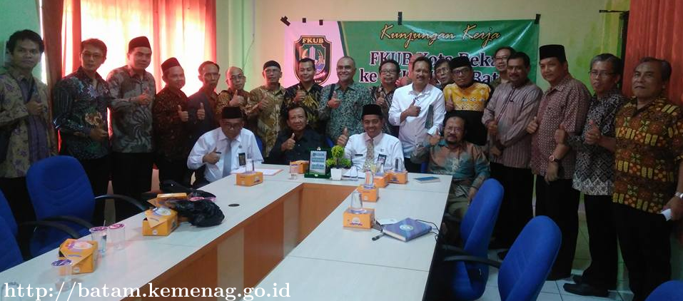 Kemenag Batam Terima Kunjugan FKUB Bekasi