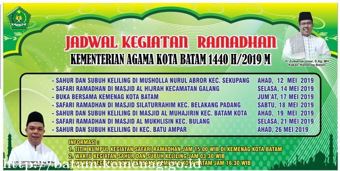 Kemenag Batam Siapkan Kegiatan Ramadhan 1440 H / 2019 M