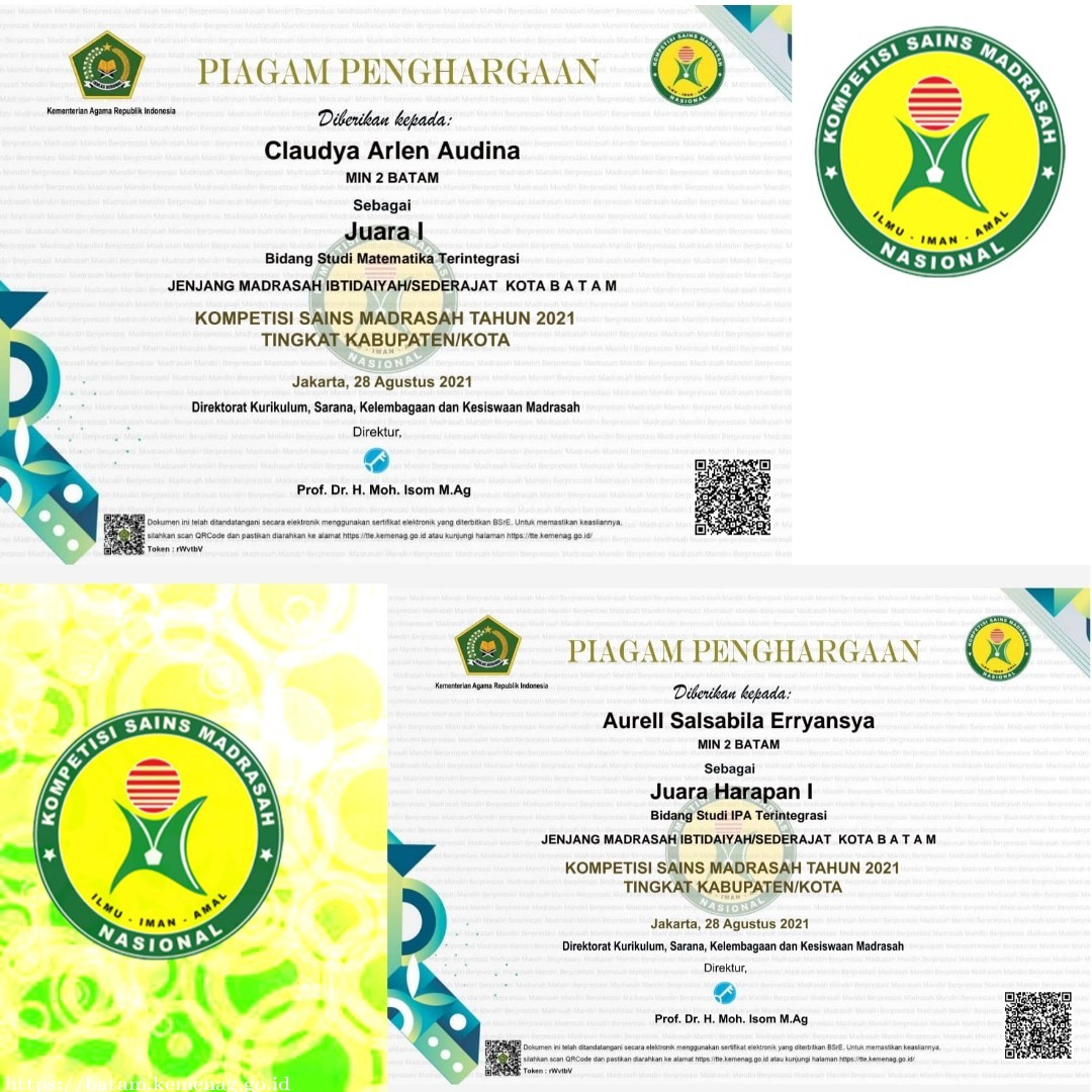 MIN 2 Batam Toreh Prestasi Dalam Ajang KSM