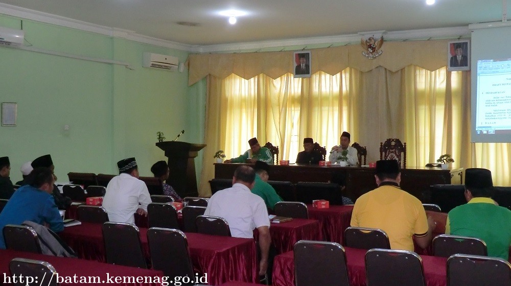 Jelang Ramadhan Kemenag Batam Gelar Rapat Bersama Ormas Islam Se Kota Batam