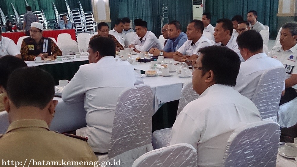 Kakankemenag Batam Hadiri Rapat Evaluasi Penyelenggaraan Haji Tahun 1438 H/2017M