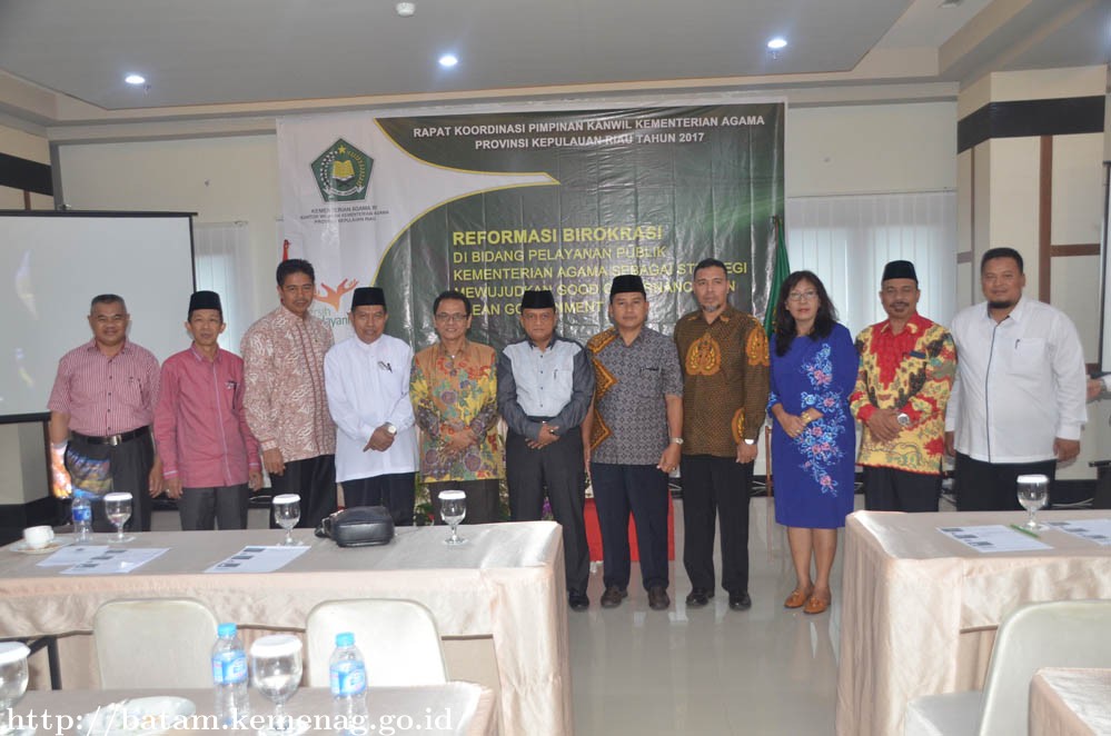 Rakorpim Kanwil Kepri Hadirkan Kepala Biro Ortala Kemenag RI