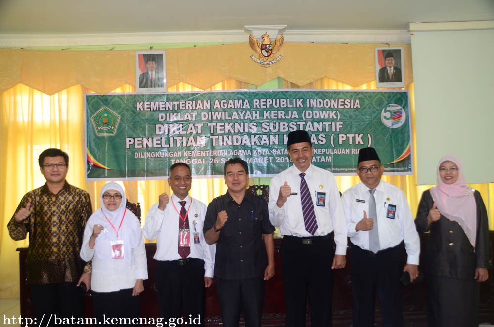 Kakankemenag Batam Buka Diklat Di Wilayah Kerja Diklat Teknis Substantif Penelitian Tindakan Kelas