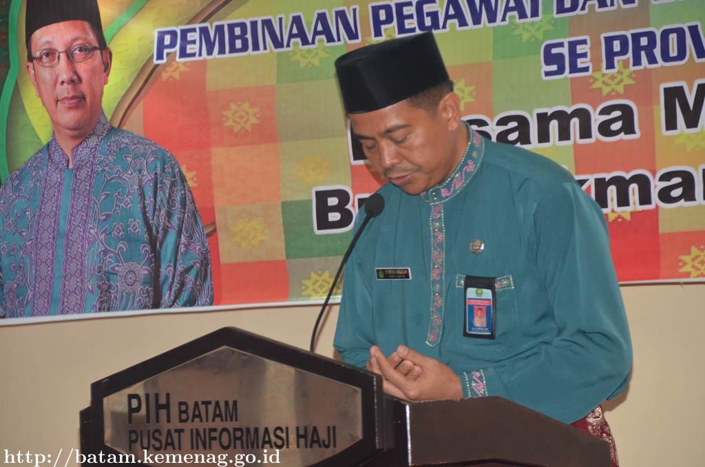 Kakankemenag Batam Baca Doa Depan Menteri Agama RI