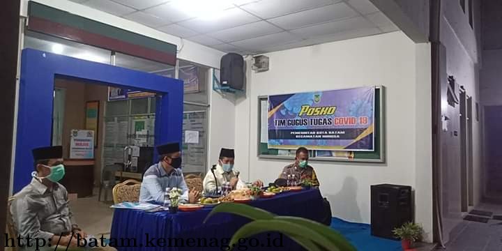 Kakankemenag Batam Ikuti Rapat Tindak Lanjut Penanganan Covid 19 Kecamatan Nongsa