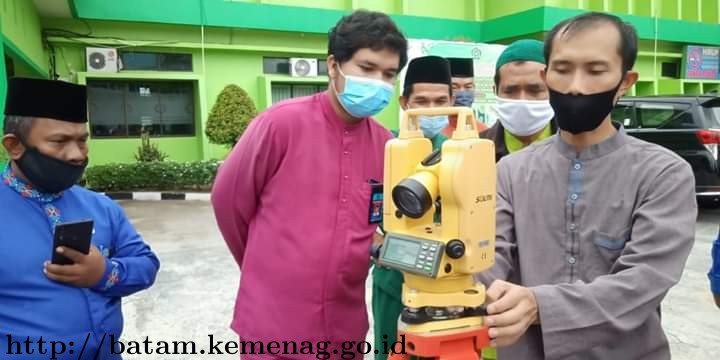 Kemenag Batam Gelar Pelatihan Pengukuran Arah Kiblat