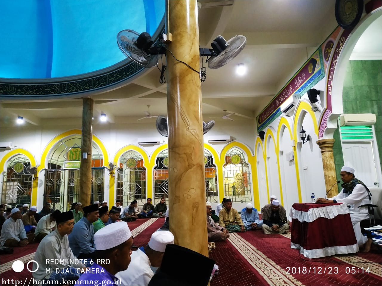Kemenag Batam Gelar Subuh Keliling Di Masjid Al Isra Tiban