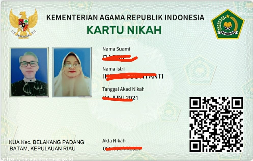 Mulai Juni, KUA Belakang Padang Berikan Kartu Nikah Digital