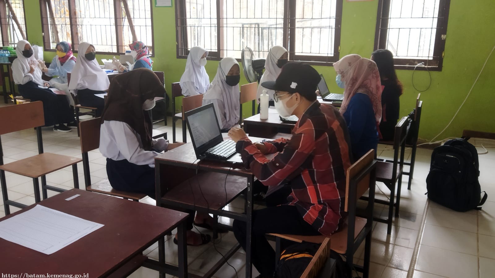 MTsN 2 Sukses Gelar Vaksinasi Covid 19