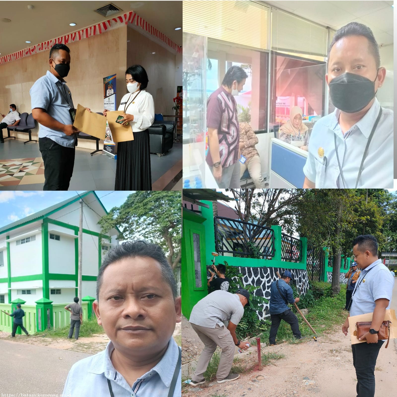 Tim Ukur Lahan BP Batam Lakukan Pengukuran Perluasan Lahan RKB Kampus 2 MTs Negeri 2 Batam