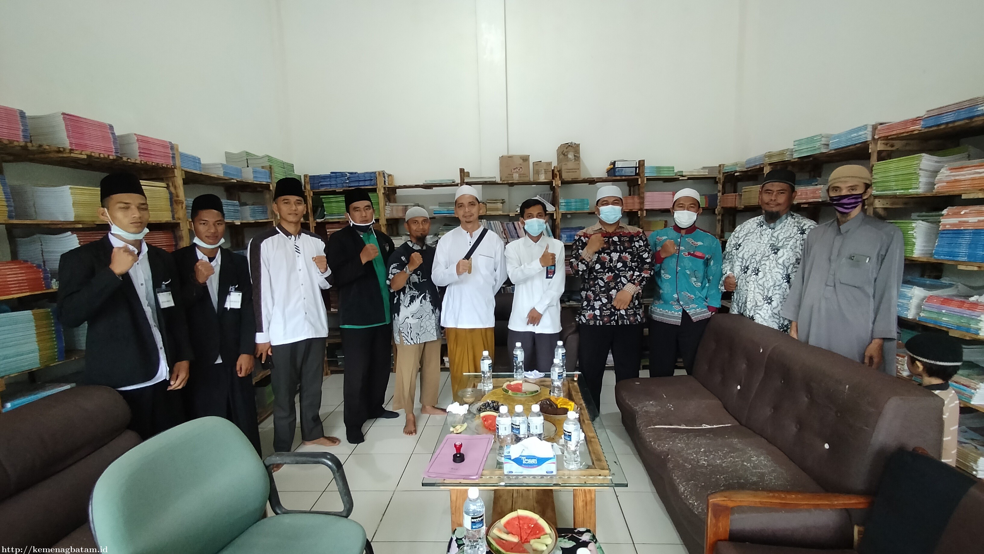 Kemenag Batam Monitoring Ujian PK-PPS Jenjang Wustha di PPS Ruhul Quran